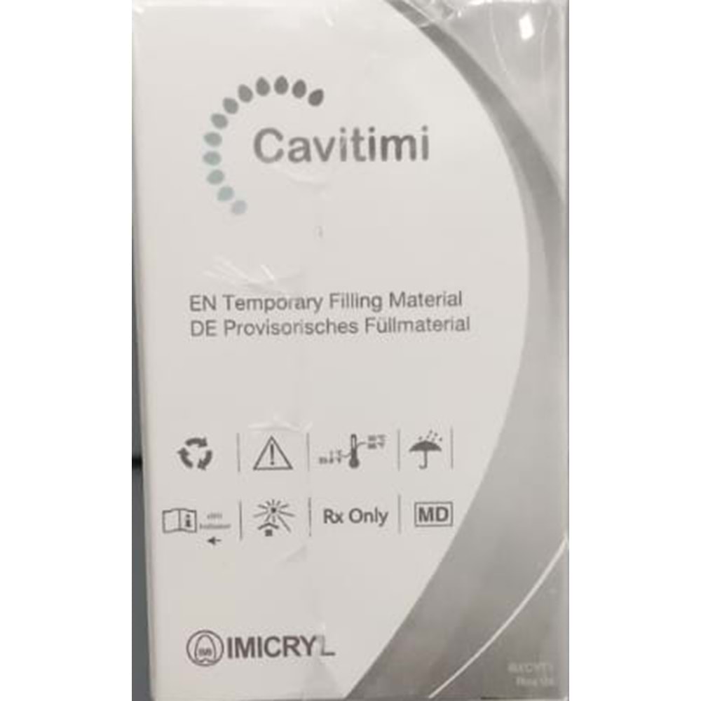 CAVITIMI GECİÇİ DOLGU 30 GR IFU: A IMI3:A LOT:K390 BARCODE:8682190617408 EXP:25.07.2027