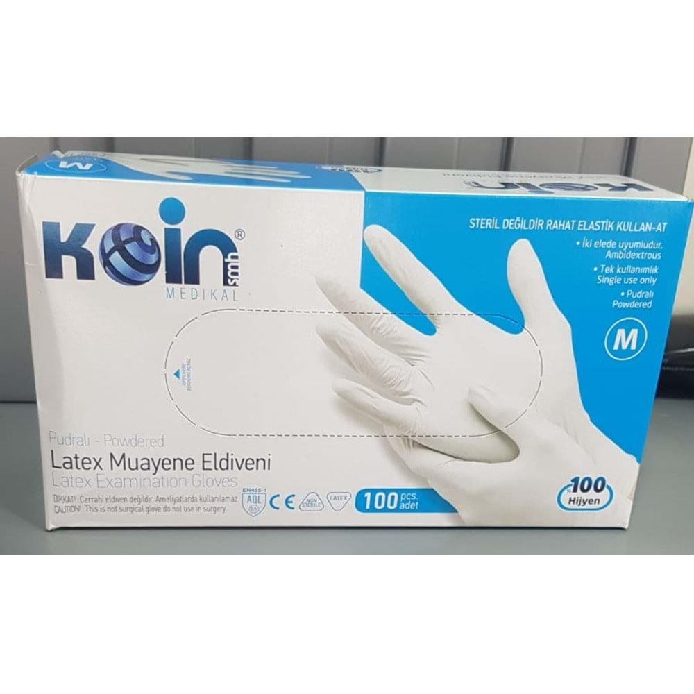 KOİN LATEX PUDRALI ELDİVEN M