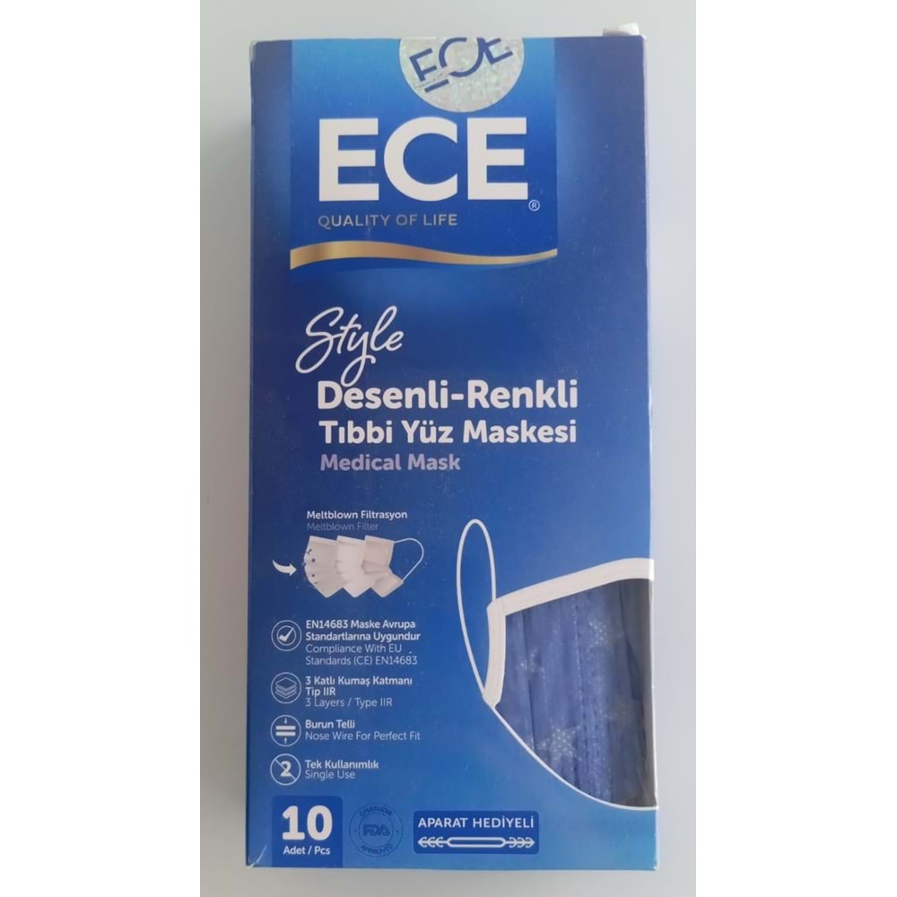 MASKE 10 LU RENKLİ KARIŞIK