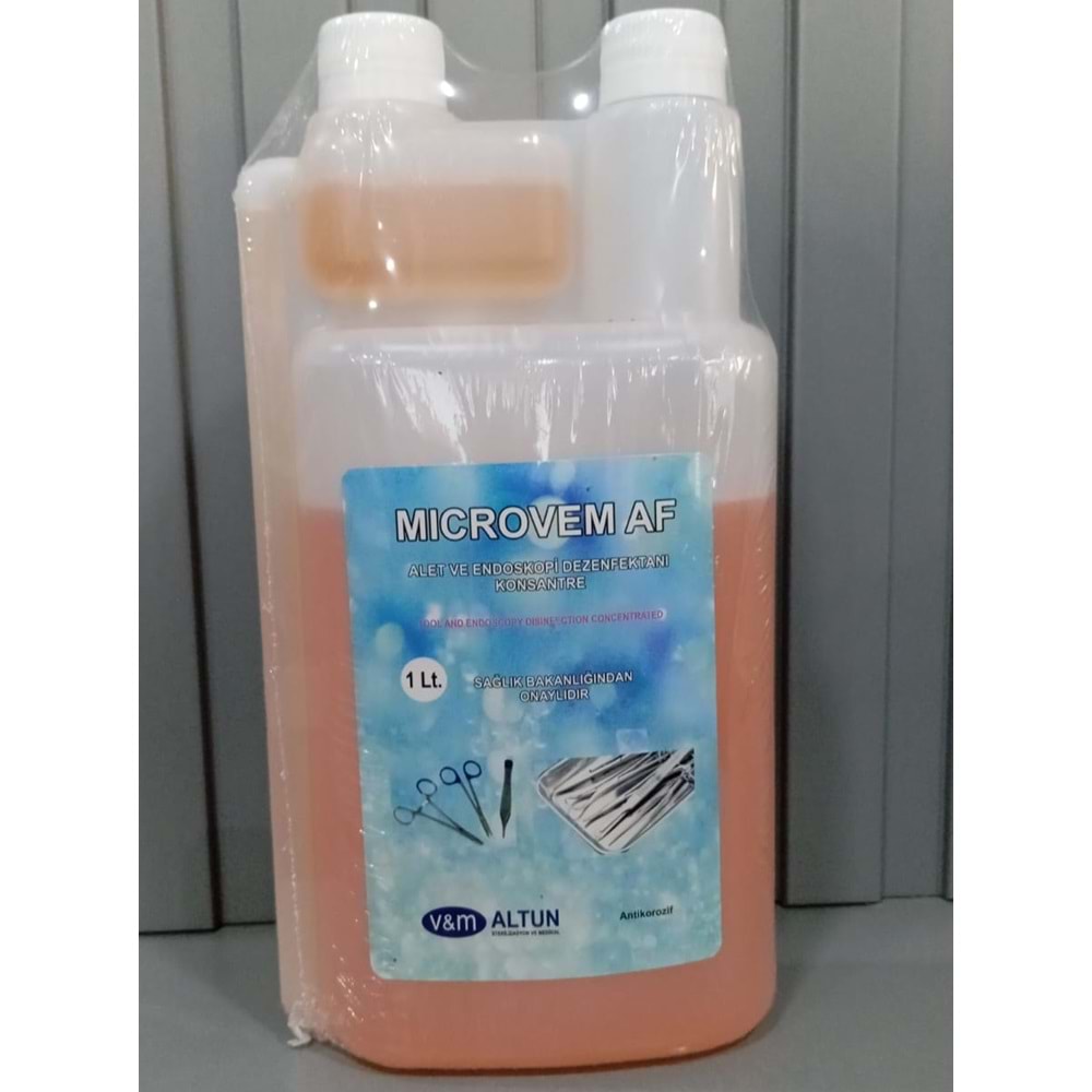 MICROVEM AF ALET VE ENDOSKOPİ DEZENFEKTANI 08681221120573 Lot/Batch Numarası:110625005 11/06/2027