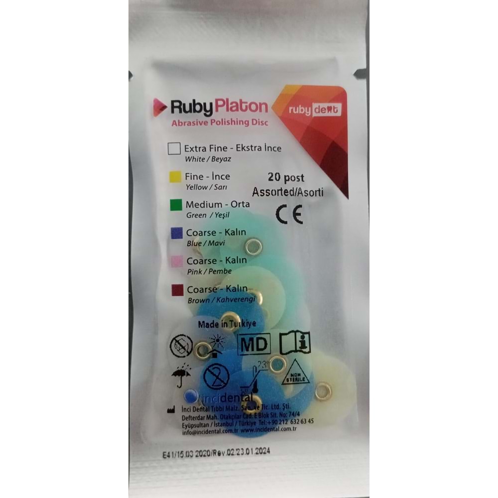 PARLATMA DİSKİ +MANDREN 14 MM 20 Lİ RUBY