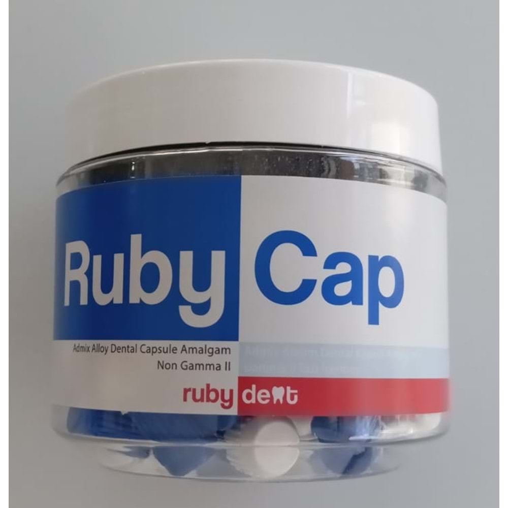Rubydent - %45 Gümüş Oranlı 1 Dozluk - Rubycap I Kapsül Amalgam Dolgu Maddesi 50 LİK KUTU 08681480400164 Lot/Batch Numarası:1544-005 ÜRT:01/06/2026 SKT:01/06/2031