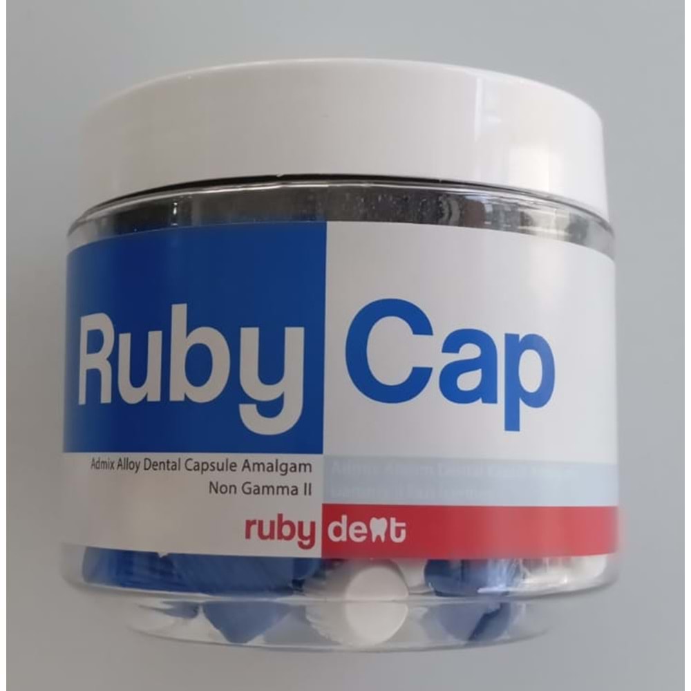 Rubydent - %45 Gümüş Oranlı 3 Dozluk - Rubycap III Kapsül Amalgam Dolgu Maddesi 50 LİK KUTU 08681480400188 Lot/Batch Numarası:1544-007 ÜRT:01/06/2026 SKT:01/06/2031