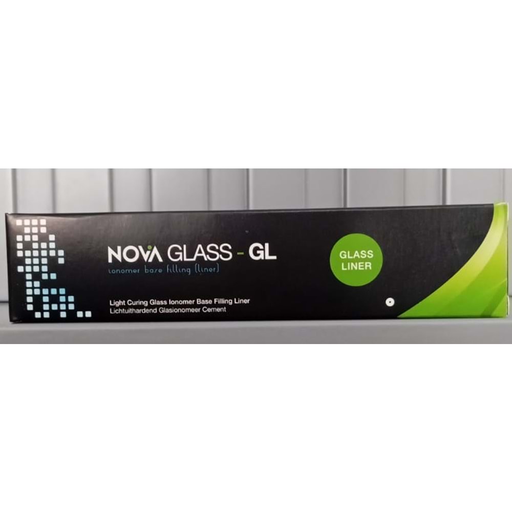 MICRYL -NOVA GLASS GL GLASS IONOMER LINER #CAM İYONOMER KAİDE 2*2GR 08682190602749 Lot/Batch Numarası:R637 ÜRT:09/01/2026 SKT: 04/01/2029