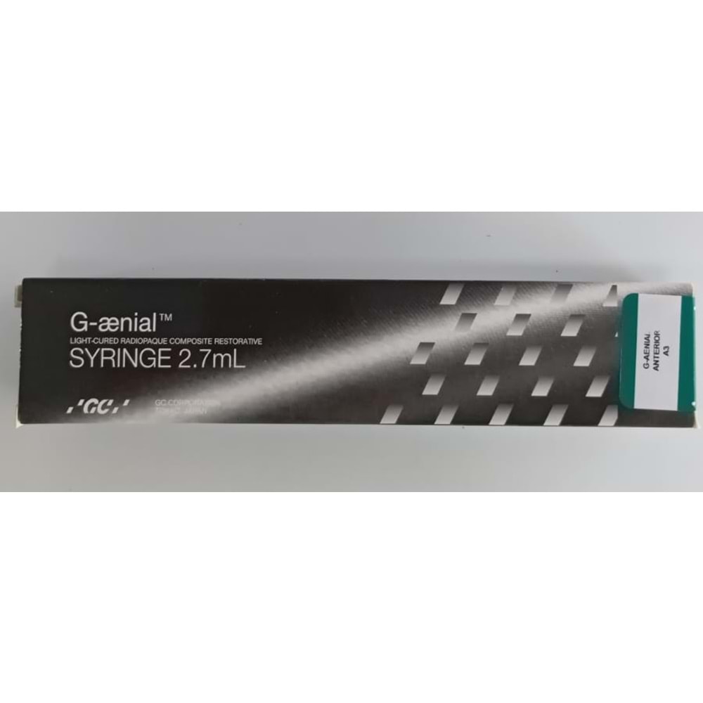 GC G-AENIAL ANTERIOR KOMPOZİT A3 15400556005009 LOT:250716A ÜRT:115/07/2025 SKT:15/07/2028