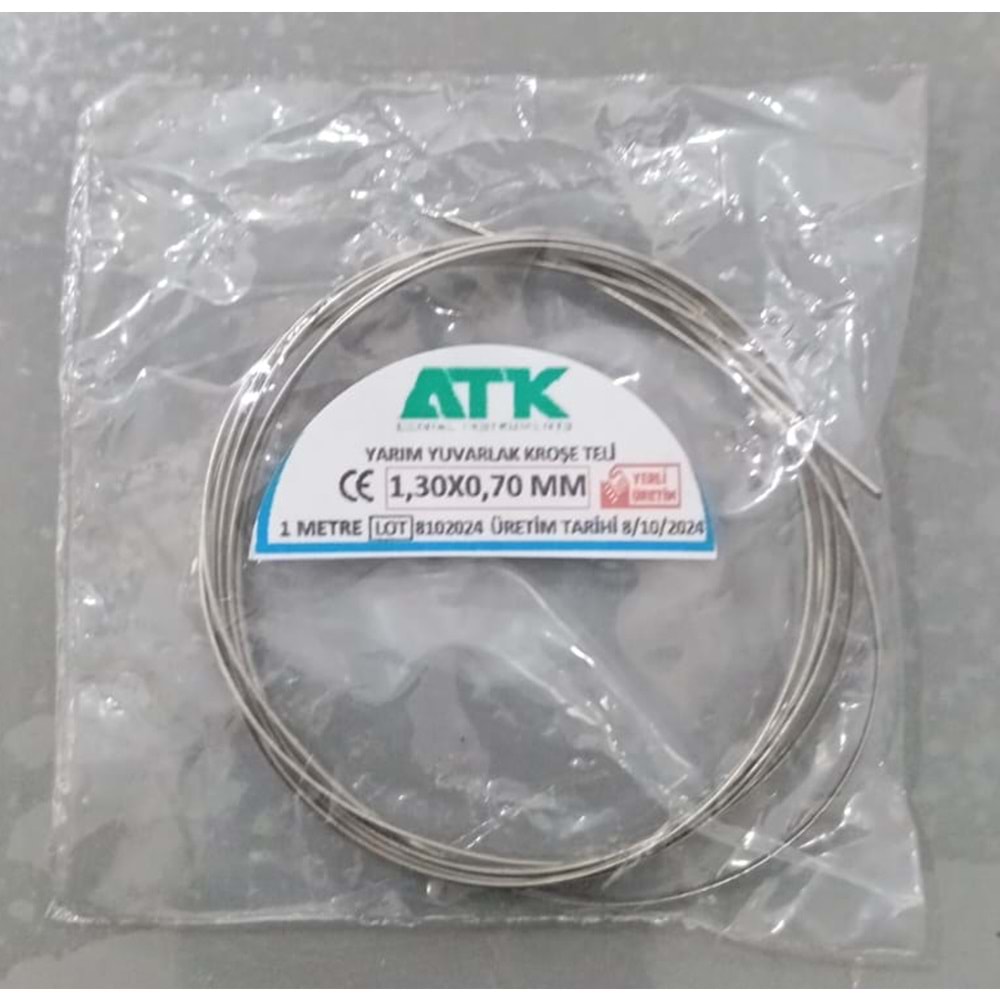 KROŞE TELİ 0,70 MM YARIM YUVARLAK ATK