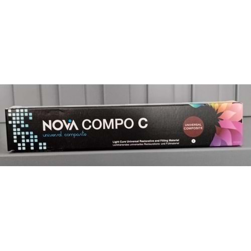 NOVA COMPO C 4 G SYRINGE NANO COMPOSITE RENK: A1 IFU: A IMI3:A LOT:M503 BARCODE:8698973133850 EXP:16.09.2028
