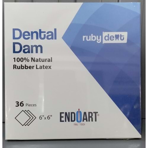 RUBYDENT RUBBERDAM LASTİĞİ 36 LI KUTU 08681480431656 Lot/Batch Numarası:0020 ÜRT:01/05/2026