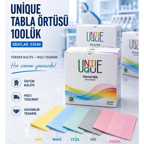 TABLA ÖRTÜSÜ UNIQUE 33X40 100 LÜ