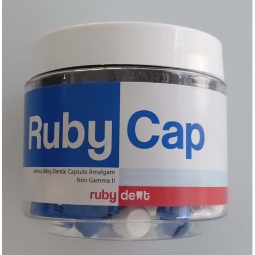 Rubydent - %45 Gümüş Oranlı 3 Dozluk - Rubycap III Kapsül Amalgam Dolgu Maddesi 50 LİK KUTU 08681480400188 Lot/Batch Numarası:1544-007 ÜRT:01/06/2026 SKT:01/06/2031