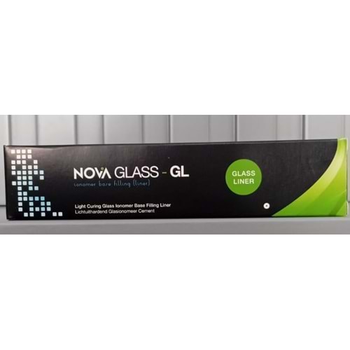 MICRYL -NOVA GLASS GL GLASS IONOMER LINER #CAM İYONOMER KAİDE 2*2GR 08682190602749 Lot/Batch Numarası:R637 ÜRT:09/01/2026 SKT: 04/01/2029