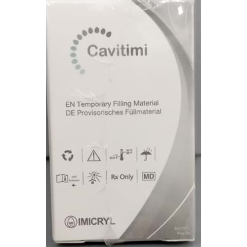 CAVITIMI GECİÇİ DOLGU 30 GR IFU: A IMI3:A LOT:U968 BARCODE:8682190617408 ÜRT:08/05/2026 SKT:04/05/2028