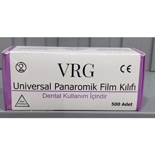 VRG PANAROMİK RÖNTGEN KILIFI 500 ADET 08682503370938 Lot/Batch 0010 ÜRT:06/05/2024 SKT:06/01/2029