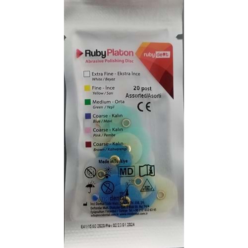PARLATMA DİSKİ +MANDREN 14 MM 20 Lİ RUBY